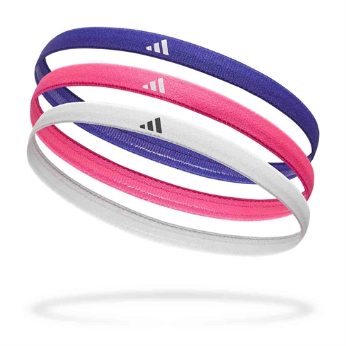 Adidas 3-pack Hårband - Blå/Pink/Vit